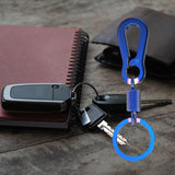 Maxbell Fashion Car Keyrings Men metal Decoration Waist Belt Buckle Pendant Dark blue