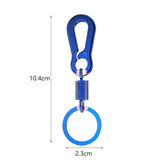 Maxbell Fashion Car Keyrings Men metal Decoration Waist Belt Buckle Pendant Dark blue