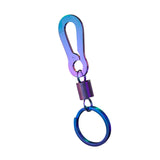 Maxbell Fashion Car Keyrings Men metal Decoration Waist Belt Buckle Pendant Light blue