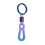 Maxbell Fashion Car Keyrings Men metal Decoration Waist Belt Buckle Pendant Light blue