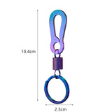Maxbell Fashion Car Keyrings Men metal Decoration Waist Belt Buckle Pendant Light blue