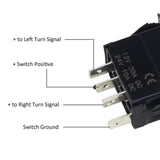 Maxbell Sturdy Rocker Switch with Terminals LED Switch for ATV Utility Vehicle on off LED