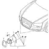 Maxbell Cruise Control Distance Sensor Mounting Repair Kit for Audi A6L C7