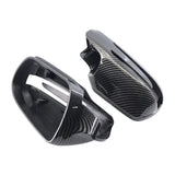 Maxbell Rear View Mirror Cover 2198102576 1718100464 for Mercedes-Benz Replaces Carbon Pattern