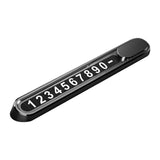 Maxbell Universal Car Parking Telephone Number Plate for Interior Accessories black