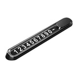 Maxbell Universal Car Parking Telephone Number Plate for Interior Accessories black