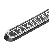Maxbell Universal Car Parking Telephone Number Plate for Interior Accessories Argent