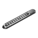 Maxbell Universal Car Parking Telephone Number Plate for Interior Accessories Argent