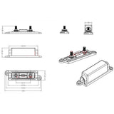 Maxbell 3 Pieces Anl Car Fuse Holder for Audio Video System Caravans Cars 300A