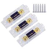Maxbell 3 Pieces Anl Car Fuse Holder for Audio Video System Caravans Cars 300A