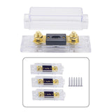 Maxbell 3 Pieces Anl Car Fuse Holder for Audio Video System Caravans Cars 300A