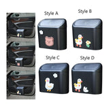 Maxbell Mini Trash Can Dustbin with Lid Garbage Can for Car Cabinet Bathroom Style A