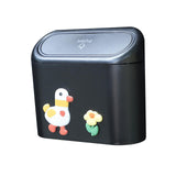 Maxbell Mini Trash Can Dustbin with Lid Garbage Can for Car Cabinet Bathroom Style B