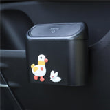 Maxbell Mini Trash Can Dustbin with Lid Garbage Can for Car Cabinet Bathroom Style D