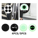 Maxbell Car Door Absorber Cushion Gasket Decorative Buffer Bumper Cushion 4x Black no Sign