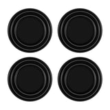 Maxbell Car Door Absorber Cushion Gasket Decorative Buffer Bumper Cushion 4x Black no Sign
