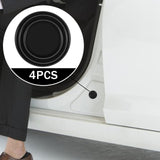 Maxbell Car Door Absorber Cushion Gasket Decorative Buffer Bumper Cushion 4x Black no Sign