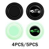 Maxbell Car Door Absorber Cushion Gasket Decorative Buffer Bumper Cushion 4x Black no Sign