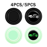 Maxbell Car Door Absorber Cushion Gasket Decorative Buffer Bumper Cushion 4x Black no Sign