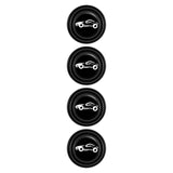Maxbell Car Door Absorber Cushion Gasket Decorative Buffer Bumper Cushion 4x Black with Sign