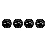 Maxbell Car Door Absorber Cushion Gasket Decorative Buffer Bumper Cushion 4x Black with Sign