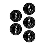 Maxbell Car Door Absorber Cushion Gasket Decorative Buffer Bumper Cushion 5x Black with Sign