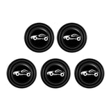 Maxbell Car Door Absorber Cushion Gasket Decorative Buffer Bumper Cushion 5x Black with Sign