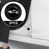 Maxbell Car Door Absorber Cushion Gasket Decorative Buffer Bumper Cushion 5x Black with Sign