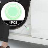 Maxbell Car Door Absorber Cushion Gasket Decorative Buffer Bumper Cushion 4x Luminous no Sign