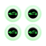 Maxbell Car Door Absorber Cushion Gasket Decorative Buffer Bumper Cushion 4xLuminous with Sign