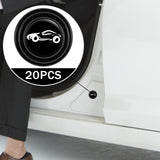 Maxbell 20Pcs Car Door Anti Collision Gasket Decoration Accessory for Truck SUV With sign
