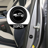 Maxbell 20Pcs Car Door Anti Collision Gasket Decoration Accessory for Truck SUV With sign