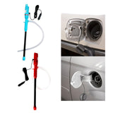 Maxbell Electric Oil Water Liquids Transfer Pump Car Siphon Hose for Oil Blue
