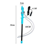 Maxbell Electric Oil Water Liquids Transfer Pump Car Siphon Hose for Oil Blue