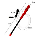 Maxbell Electric Oil Water Liquids Transfer Pump Car Siphon Hose for Oil Red