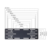Maxbell Front Back Bumper License Plate Tag Holder Frame for SUV Trailer Auto