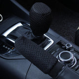 Maxbell Car Gear shifts Knob Cover with Handbrake Cover for Interior Decoration Black