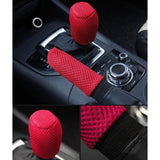 Maxbell Car Gear shifts Knob Cover with Handbrake Cover for Interior Decoration Red