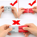 Maxbell 4x 6-8 Gauge Battery Quick Connector 50A 12V to 36V for Bike Car ATV Gray