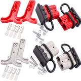 Maxbell 4x 6-8 Gauge Battery Quick Connector 50A 12V to 36V for Bike Car ATV Gray Red