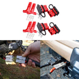 Maxbell 4x 6-8 Gauge Battery Quick Connector 50A 12V to 36V for Bike Car ATV Red