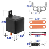 Maxbell 12V Universal Remote Battery Disconnect Switch Kill Switch for Car Style A