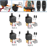 Maxbell 12V Universal Remote Battery Disconnect Switch Kill Switch for Car Style A