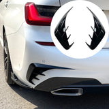 Maxbell 2 Pieces High Strength Rear Bumper Lip Spoiler for BMW G20 G28 Replaces Black
