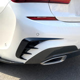 Maxbell 2 Pieces High Strength Rear Bumper Lip Spoiler for BMW G20 G28 Replaces Black