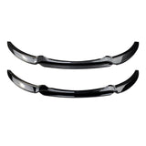 Maxbell Front Bumper Splitter Lip Body Kit Black for BMW 1 Series E82 E88 Carbon Fiber