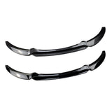 Maxbell Front Bumper Splitter Lip Body Kit Black for BMW 1 Series E82 E88 Carbon Fiber