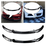 Maxbell Front Bumper Splitter Lip Body Kit Black for BMW 1 Series E82 E88 Carbon Fiber