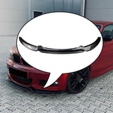 Maxbell Front Bumper Splitter Lip Body Kit Black for BMW 1 Series E82 E88 Carbon Fiber