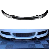 Maxbell Front Bumper Splitter Lip Body Kit Black for BMW 1 Series E82 E88 Carbon Fiber